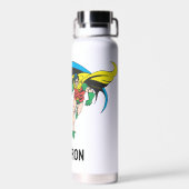 バットマン&ロビン |名前の追加 ウォーターボトル (背面)