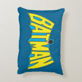 バットマン |ヴィンテージイエローブルーロゴ アクセントクッション (裏面(縦))
