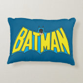 バットマン |ヴィンテージイエローブルーロゴ アクセントクッション (裏面)