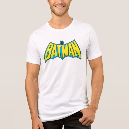 バットマン |ヴィンテージイエロー・ブルー トライブレンドＴシャツ (正面)
