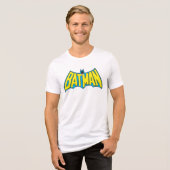 バットマン |ヴィンテージイエロー・ブルー トライブレンドＴシャツ (正面全面)