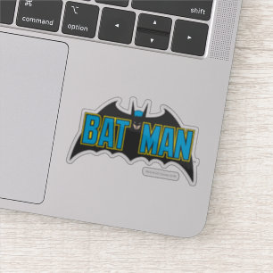 バットマン ヴィンテージブルーブラックロゴ シール