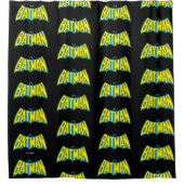 バットマン |ヴィンテージ黄色の青 シャワーカーテン (正面)