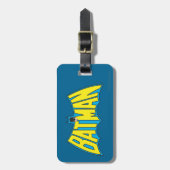 バットマン |ヴィンテージ黄色の青 ラゲッジタグ (正面縦)