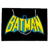 バットマン |ヴィンテージ黄色の青 ラージペーパーバッグ (裏面)