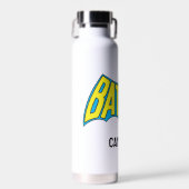 バットマン |ヴィンテージ黄色の青 |名前の追加 ウォーターボトル (正面)
