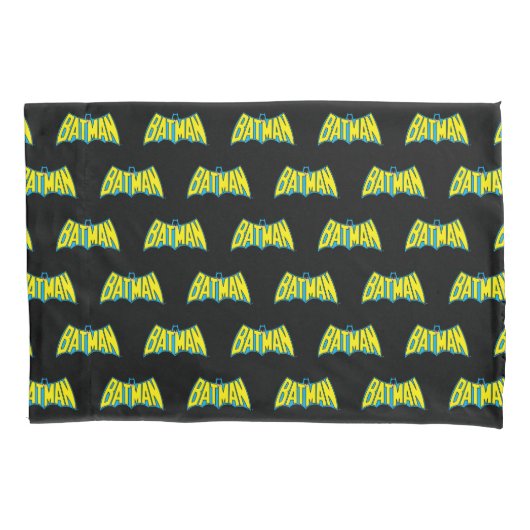バットマン |ヴィンテージ黄色の青 枕カバー (正面)