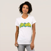 バットマン |ヴィンテージ黄色の青 Tシャツ (正面フル)