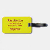 バットマン |古い学校のロゴ ラゲッジタグ (裏面横)