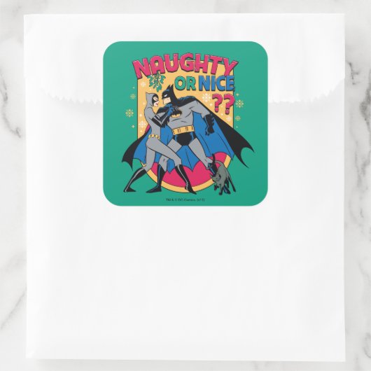 バットマン |爪先またはニースいけなの下の女性 スクエアシール (バッグ)