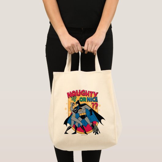 バットマン |爪先またはニースいけなの下の女性 トートバッグ (正面(商品))