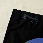 バットマン |紫と緑の記号 ビーチタオル (インサイチュ)