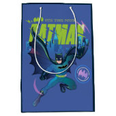 バットマン"自分の力を所有"都市グラフィック ミディアムペーパーバッグ (正面)