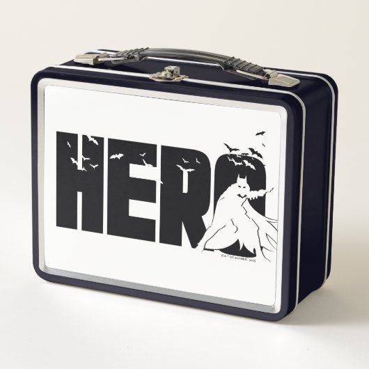 バットマン「英雄」グラフィック メタルランチボックス (正面)