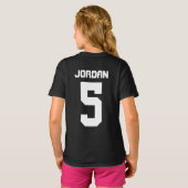 バットマン |誕生日の少女 – 名前と年齢 Tシャツ (裏面フル)