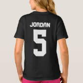 バットマン |誕生日の少女 – 名前と年齢 Tシャツ (裏面)