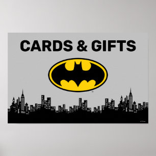 バットマン 誕生日カードとギフトサイン ポスター