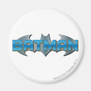 バットマン  青い名前のロゴ マグネット