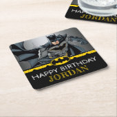 バットマン |黒板ハッピーバースデー スクエアペーパーコースター (アングル)