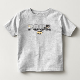 バットマン   4歳の誕生日 トドラーTシャツ
