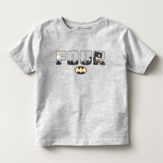 バットマン | 4歳の誕生日 トドラーTシャツ (正面)