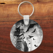 バットマン | Gotham飛んでいるを通るこうもり キーホルダー (正面)