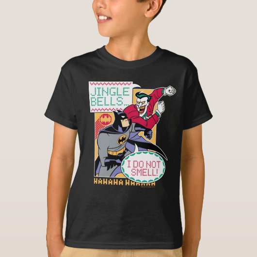 バットマン | Jingle Bellsにおいがしない! Tシャツ (正面)