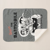 バットモービルに飛び込む シェルパブランケット (正面(横))