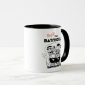バットモービルに飛び込む マグカップ (正面右)