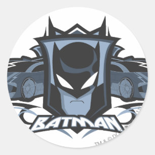 バットモービルのバットマン ラウンドシール