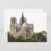 バットレス飛んでいるスパイアタワーズノートルダムデパリ ポストカード (正面/裏面)