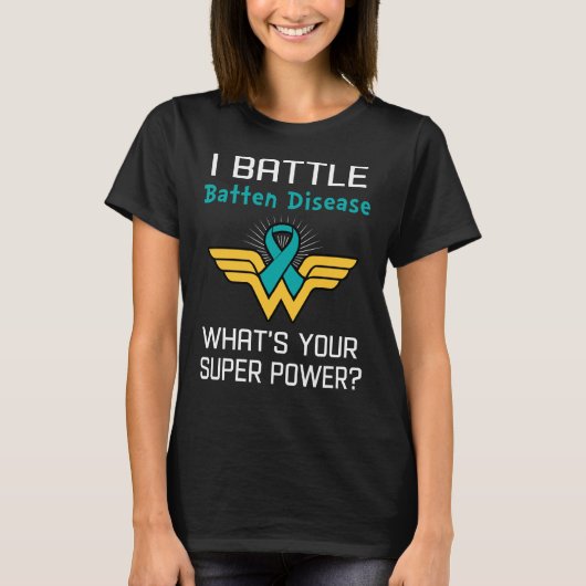 バットン病と戦うあなたの超大国は? Tシャツ (正面)