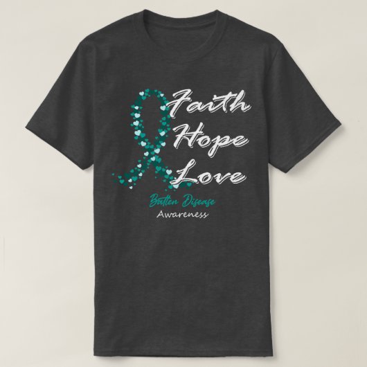 バットン病認識度信仰このFで愛を願う Tシャツ (デザイン正面)