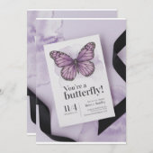 バットーエレガントーBIGINNINGS：ベビーシャワー招待状» 招待状 (正面/裏面)