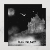 バット城ヴァンパイアゴシックウェディング招待状 招待状 (正面/裏面)