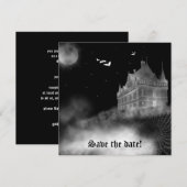 バット城 ヴァンパイア ゴシック ウェディング 招待状 (正面/裏面)