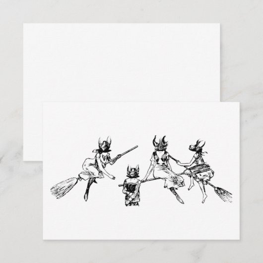 バット・ウィッチーズ 招待状 (正面/裏面)