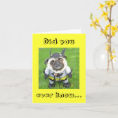 バット - ドッグ - "Did you ever know..." カード (黄色い花)