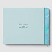 バット・ミッツヴァーブルーオパール特別な行事の写真 ゲストブック (裏面)