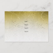 バット・ミッツヴァー ゴールドスター キラキラのアフターパーティー招待状 招待状 (裏面)