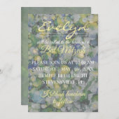 バット・ミッツヴァ　カラフルインクの招待状 招待状 (正面/裏面)