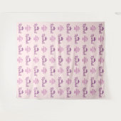 バット・ミッツヴァ・ステップ・アンド・リピート・フォト・バックドロップ タペストリー (正面(横))