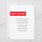 バット・ミッツヴァ・マガジン表紙 招待状 (裏面)