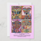 バット・ミッツヴァ　―　レ・ハイム　人生に乾杯！ 招待状 (裏面)