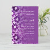 バット・ミツバの星のダマスク 招待状 (スタンド正面)