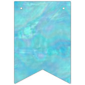 バット・ミツヴァ・ブルー・オパール・マゼル・トヴ オプション写真 バンティングフラッグ (第3の旗)