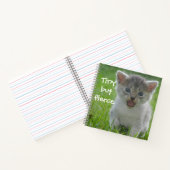 バッドアスキャッツ - "Tiny but Fierce" 子猫 ノートブック (内部)