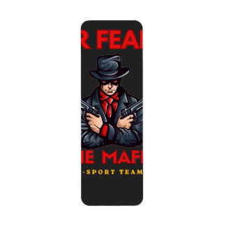 バッドアス マフィア eスポーツ チーム ゲーム マスコット Tシャツ ラベル