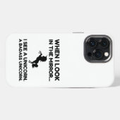 バッドアス ユニコーン iPhoneケース (裏面横)