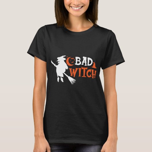 バッドウィッチハロウィン活字Tシャツ Tシャツ (正面)